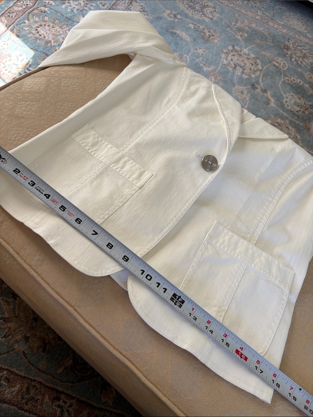 NWT Ellen Tracy white jacket/blazer. Size 8 - Picture 11 of 14